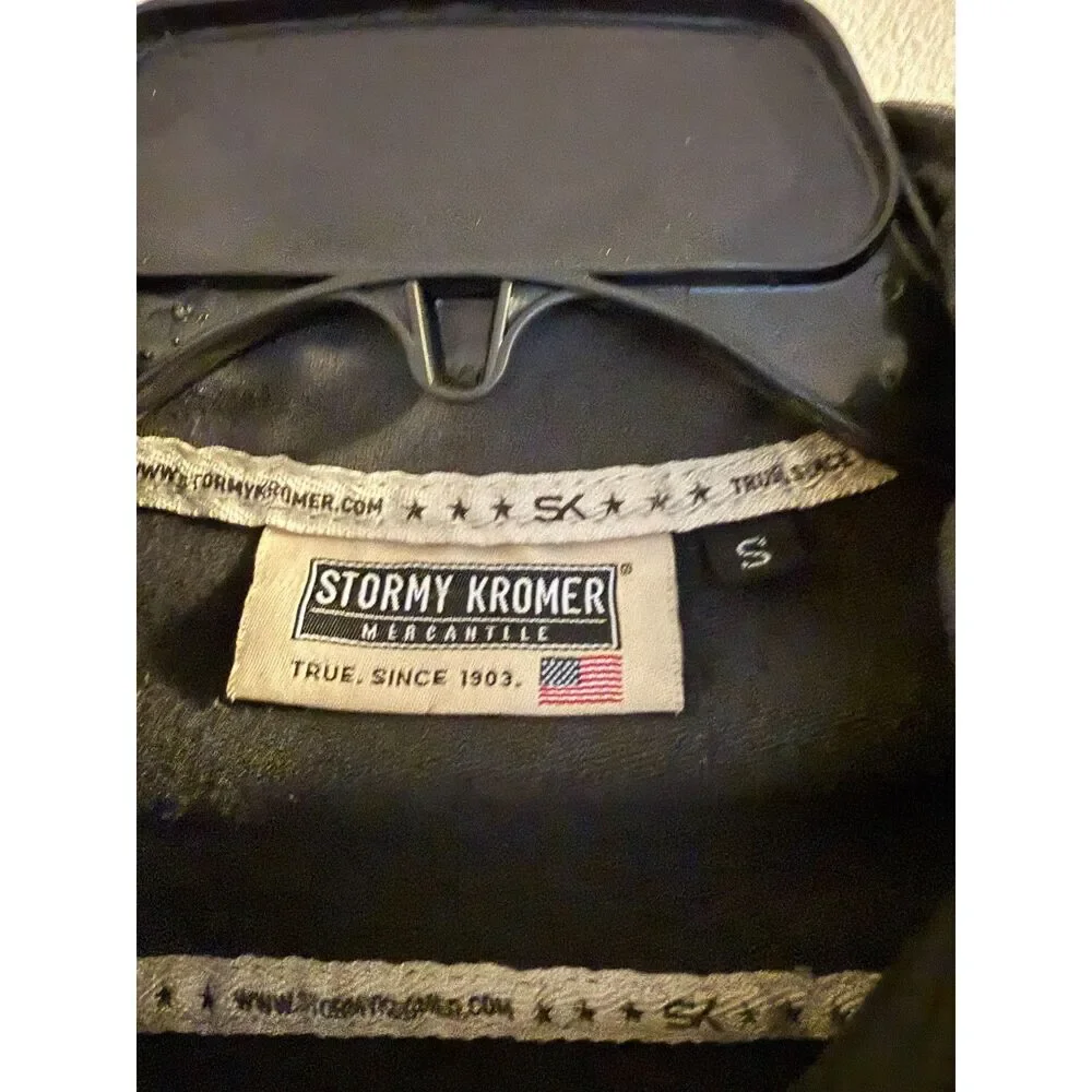 Stormy Kromer Made in‎ USA Wool Blend 1/4 Zip Pullover Charcoal Grey Small